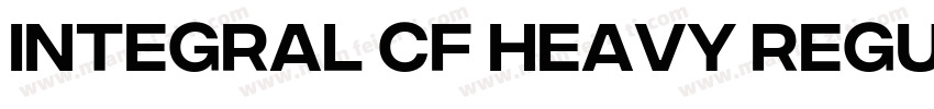 Integral CF Heavy Regular字体转换
